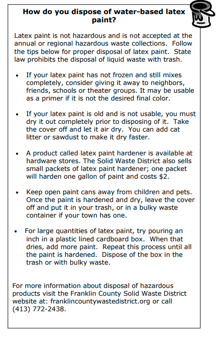 How to Dispose of Latex Paint