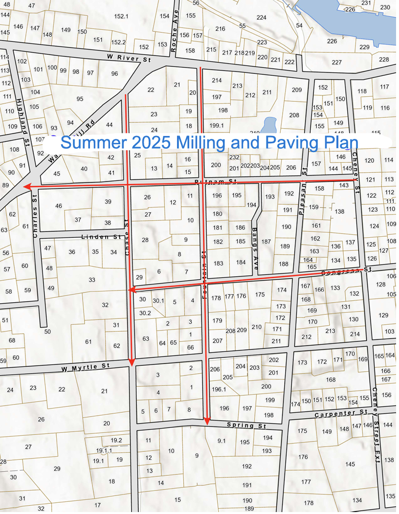 2025 Milling and Paving Plan