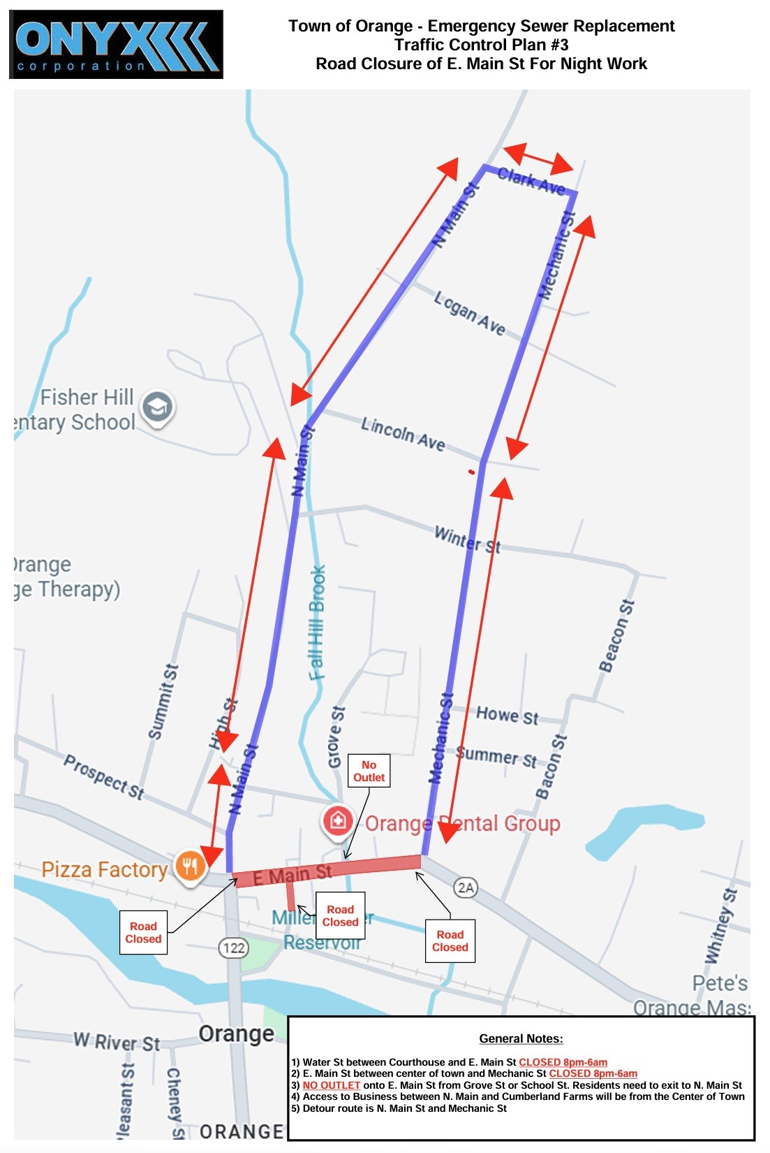 East Main Detour